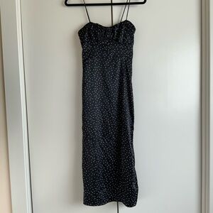 Zara Black and White Polka Dot Dress XS